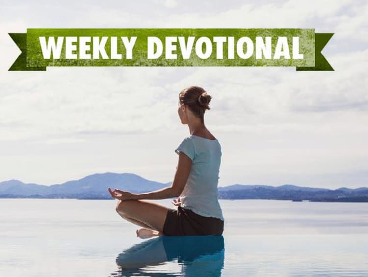 Weekly Devotional: Woman meditating