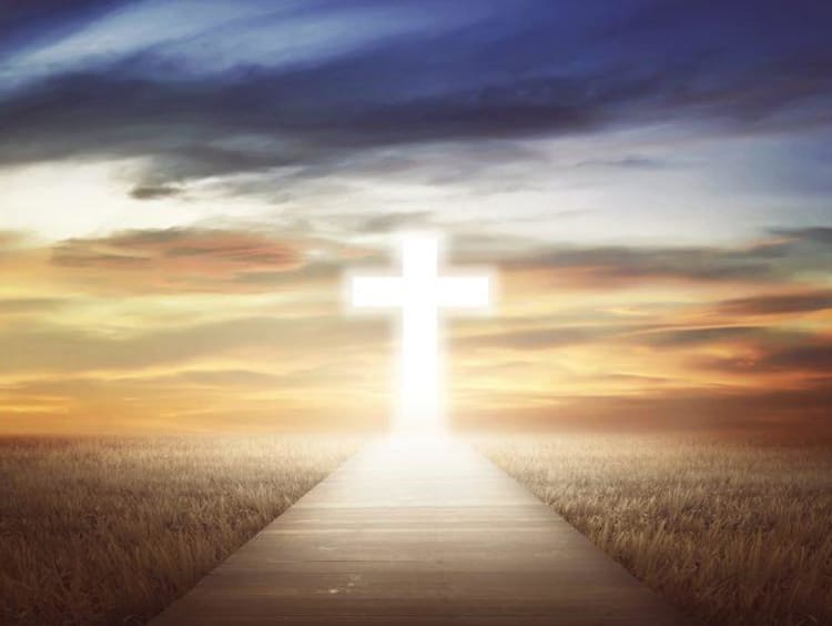 glowing cross