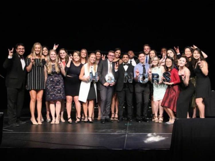 GCU honors students at the banquet