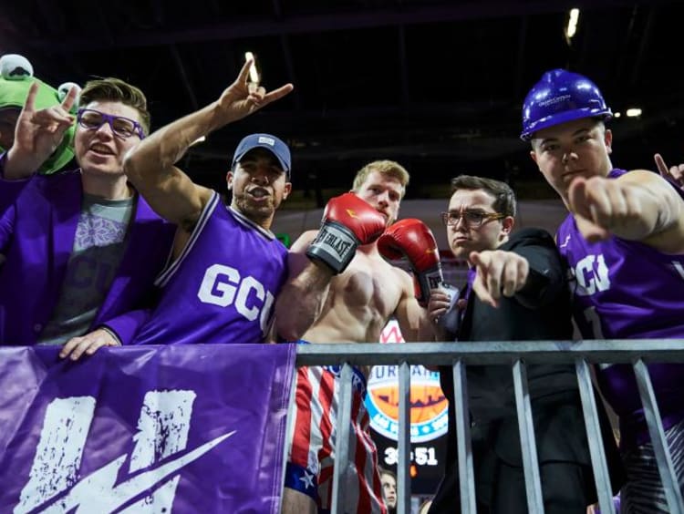 GCU havoc student section cheering