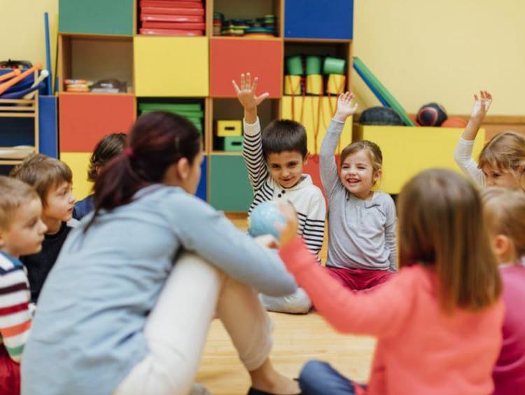kids sitting in a circle