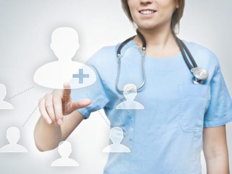 nurse in blue scrub