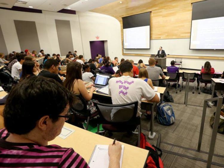 classroom of students