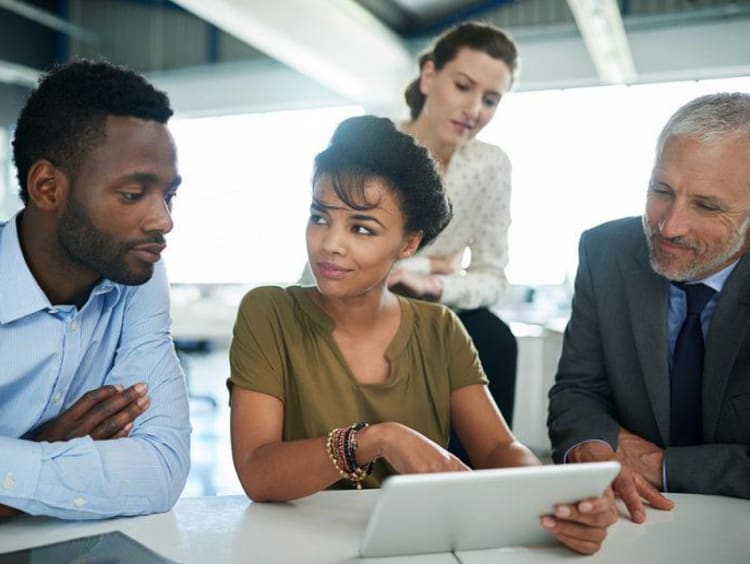 Young adults meet to review
