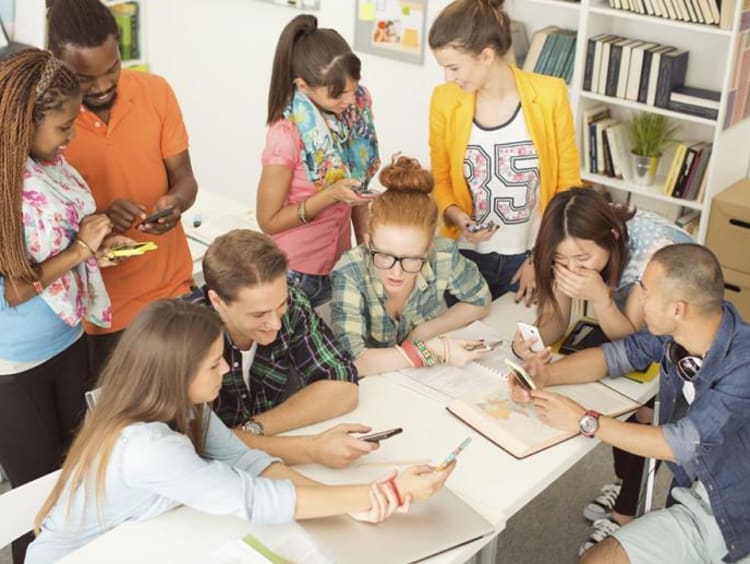 kids in a classroom