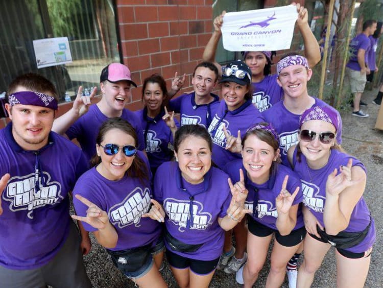 group of GCU students