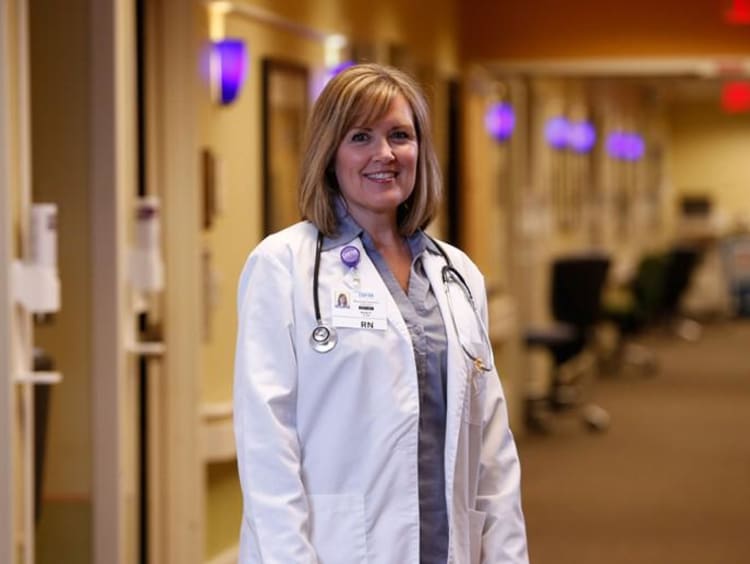 Nurse posing