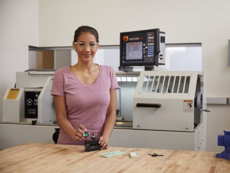 engineering student smiling