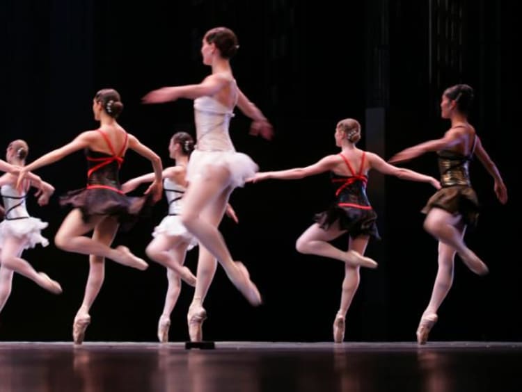 group of ballerinas dancing