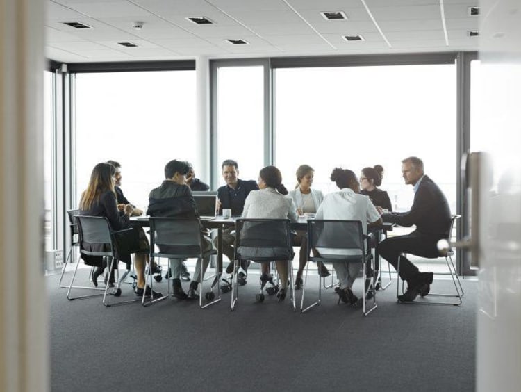 Board room meeting