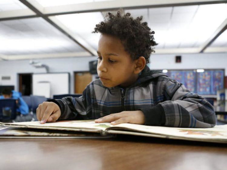 child reading