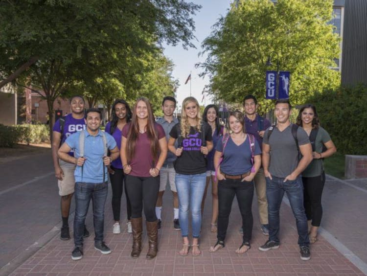 group of students smiling