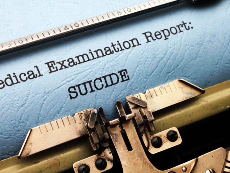 suicide examination report