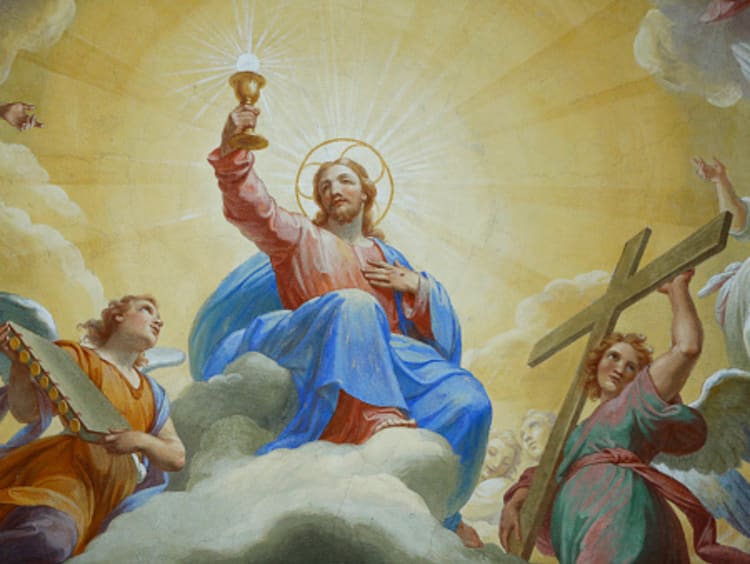 painting showing Jesus is God and has been resurrected