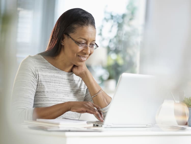 Adult Woman Studying