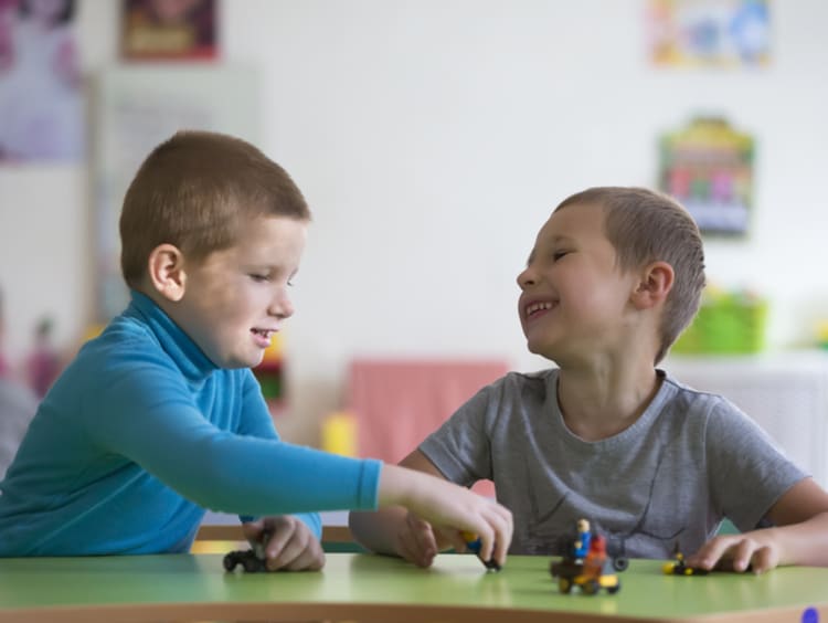 elementary school children participating in STEM activities