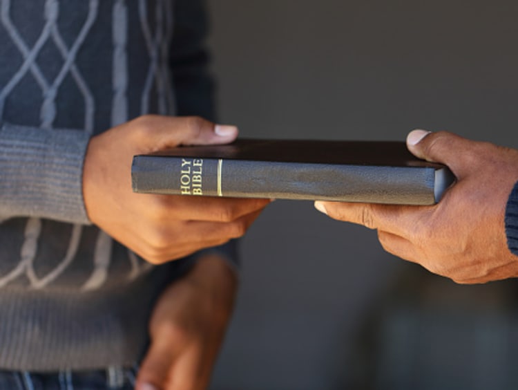 Student Becoming a Worker Approved by God by receiving Bible