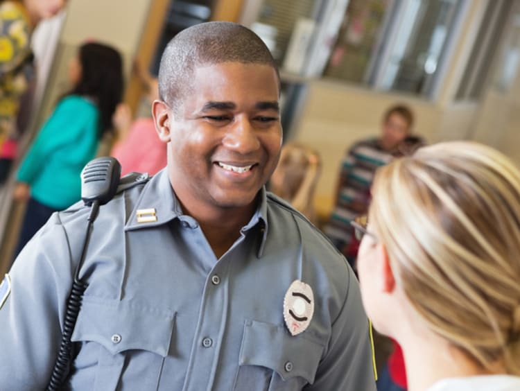 Young law enforcement officer