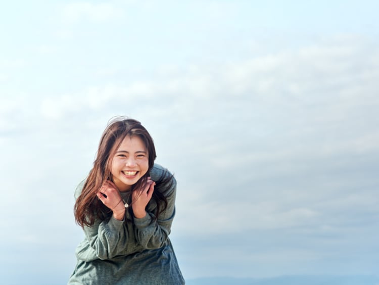 young woman focusing on honesty