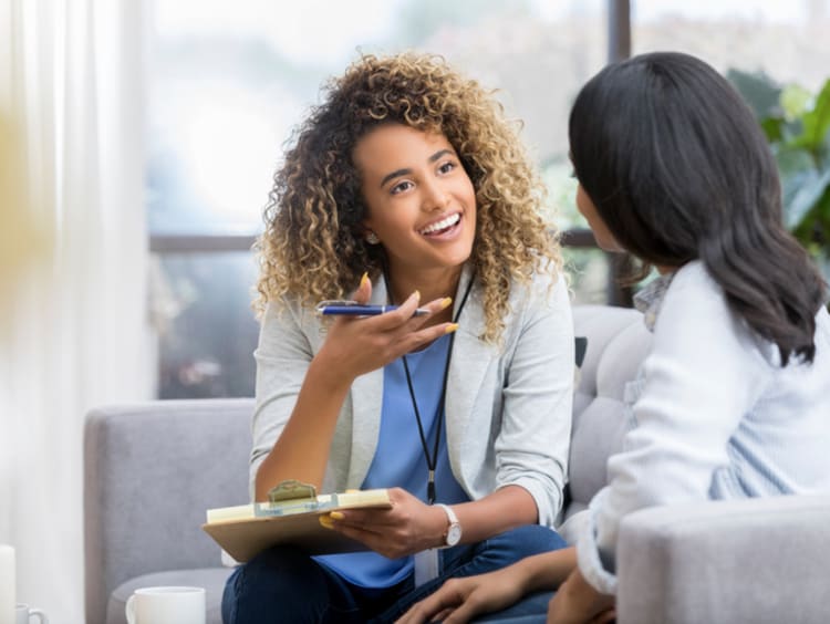 a mental health advocate working with client