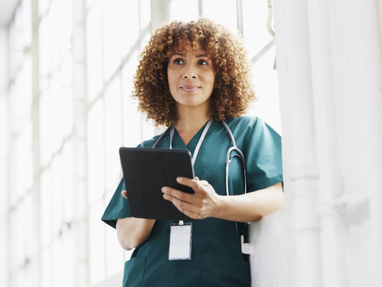  Female healthcare professional - stock photo