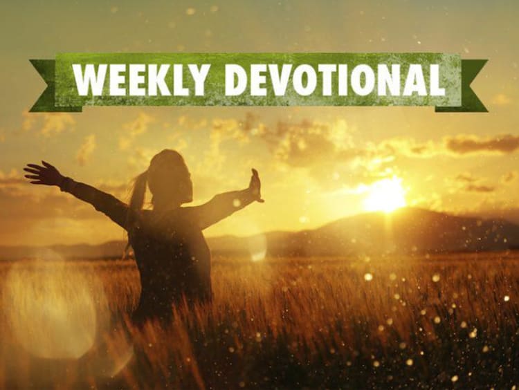 Weekly Devotional, woman running in a field