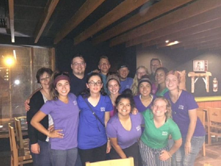 GCU students and faculty on a mission trip to Peru