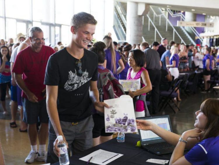 Future GCU students gathered in the Arena