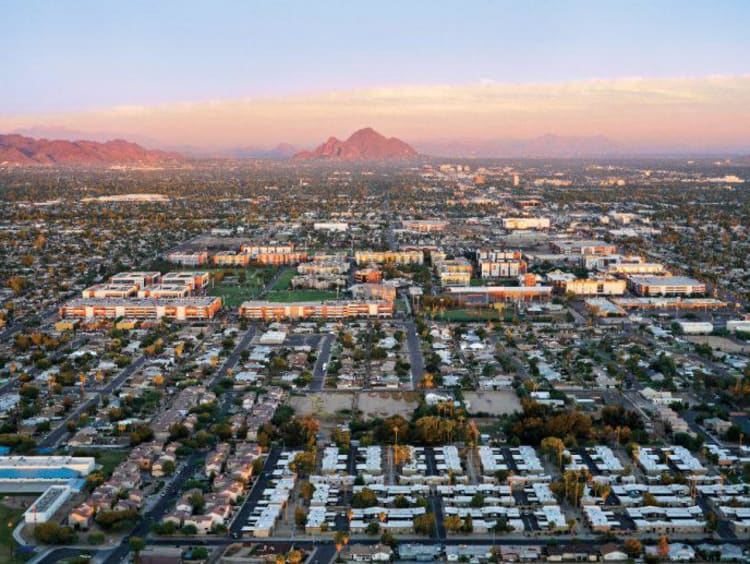 GCU's campus from above