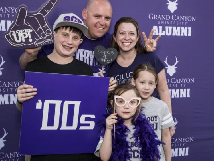 family smiling