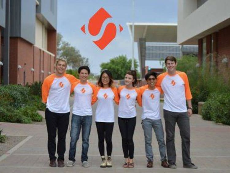 GCU students with Storage Together shirts on