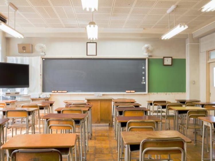 an empty classroom