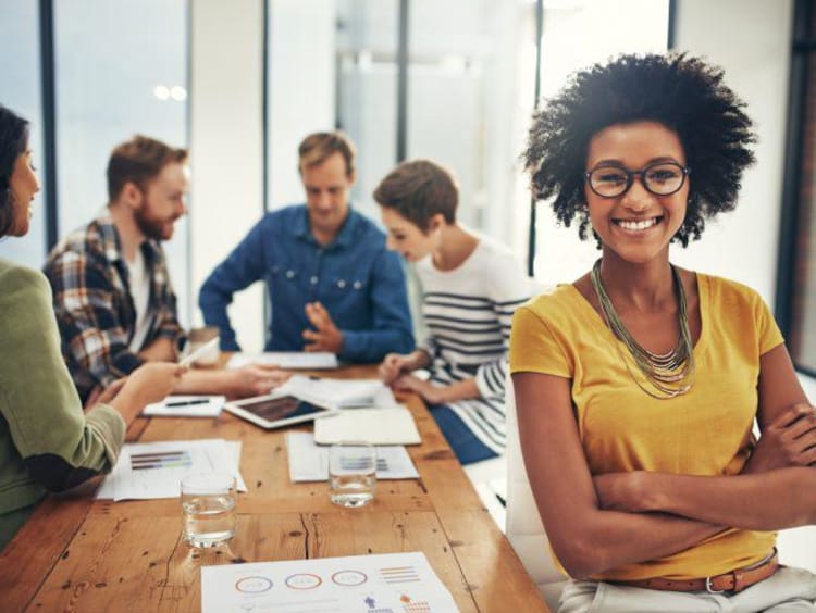 Woman in a meeting