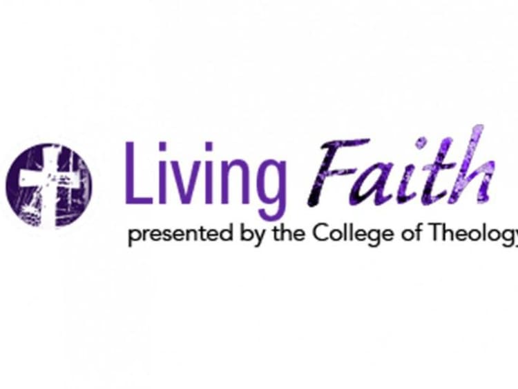 "living faith" in purple