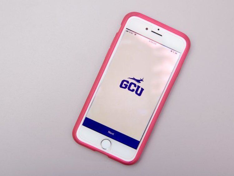 GCU app on iphone