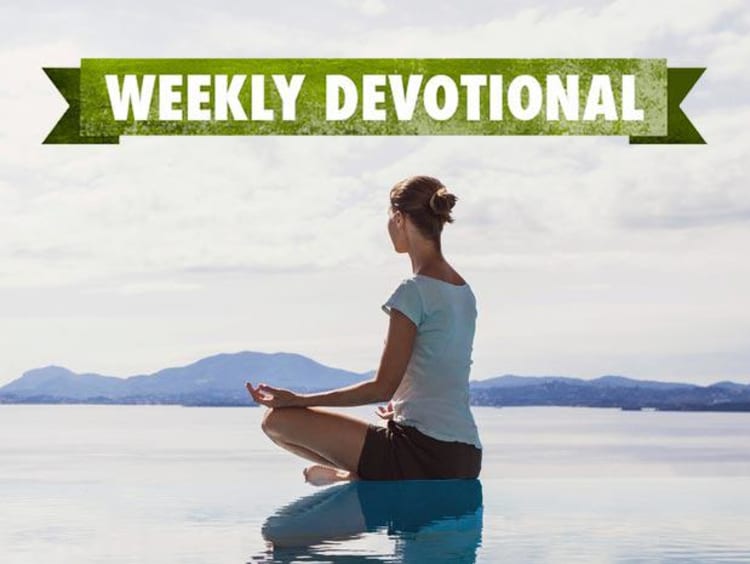 Weekly Devotional: Woman meditating