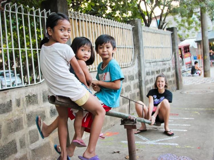 kids playing outside