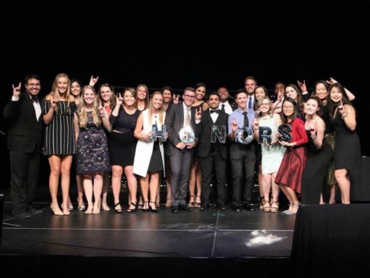 GCU honors students at the banquet