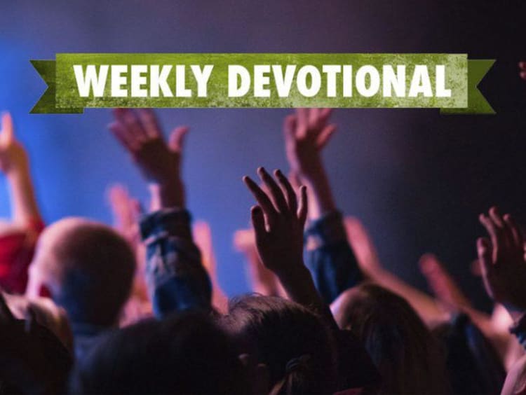 Weekly Devotional: Group of people with their hands in the air