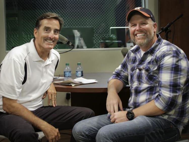 Billy and Bart in GCU's recording studio