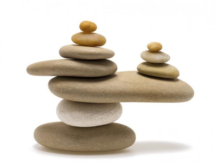 Stones stacked on top of each other