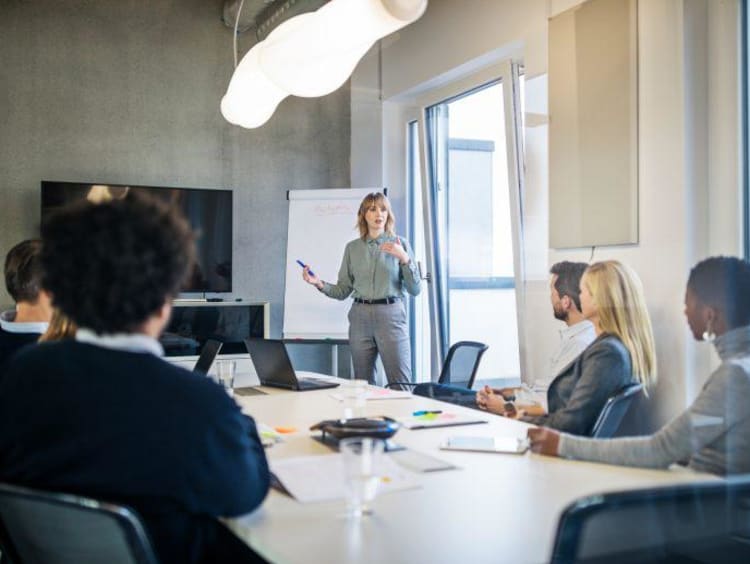 Board room meeting