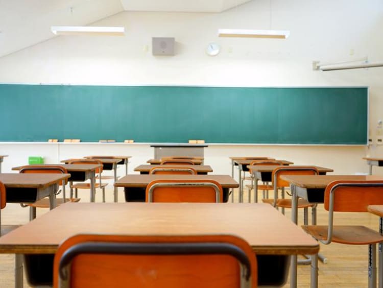 empty classroom