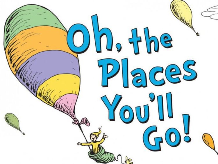 oh the places you'll go book