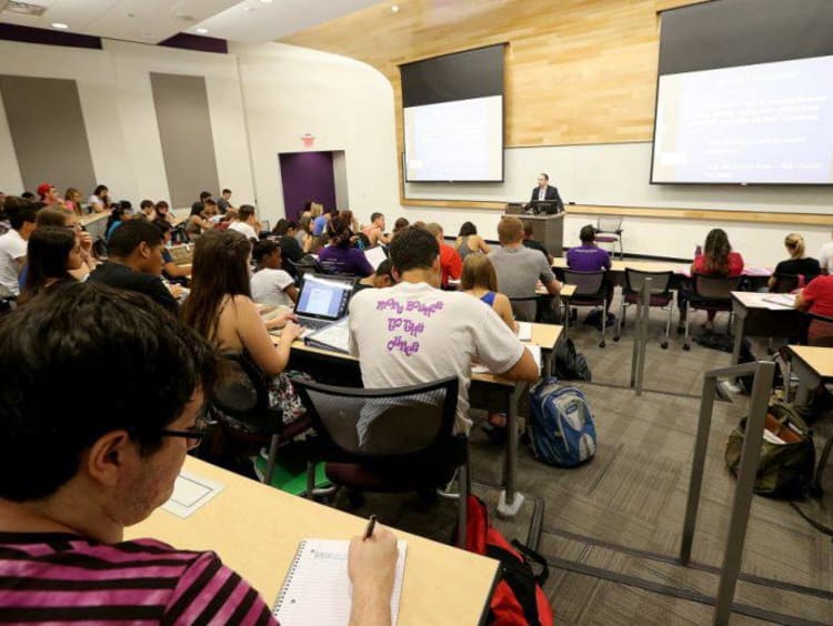 classroom of students