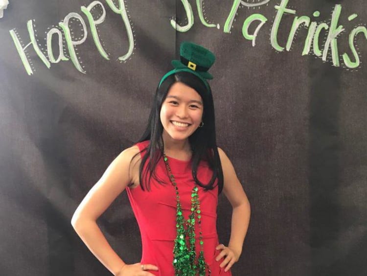 Honors Student Spotlight Selena Nguyen on St Patricks Day