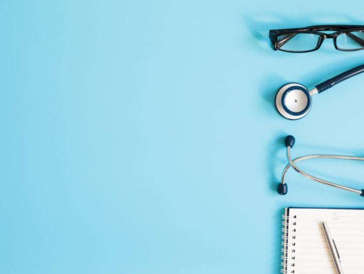 Nurse tools on backdrop