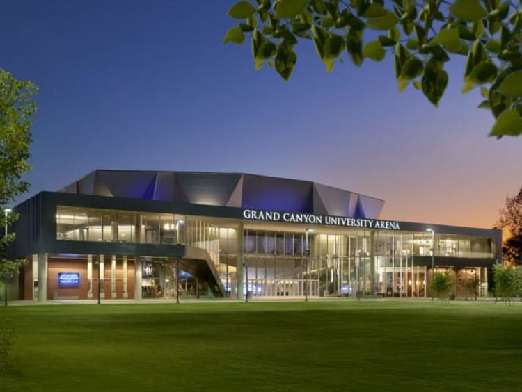 GCU Arena at dusk