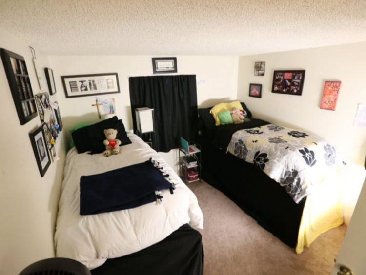 A GCU dorm room