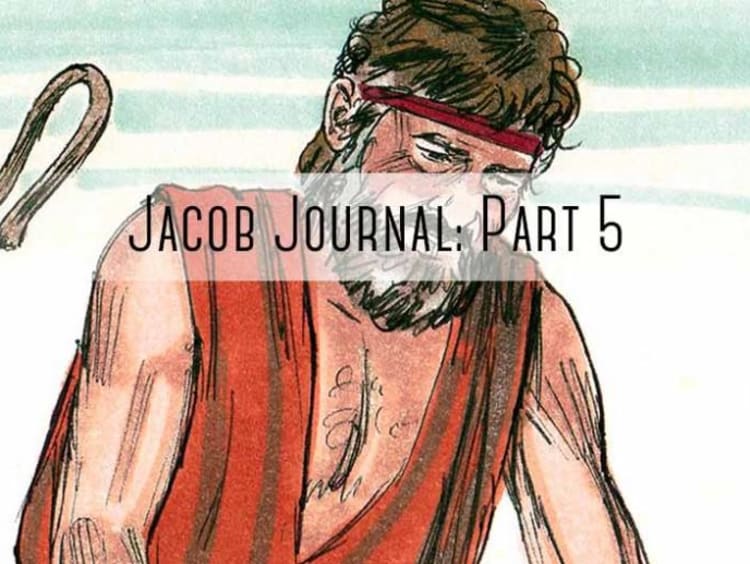 sheapard with "jacob journal part 5" written on it